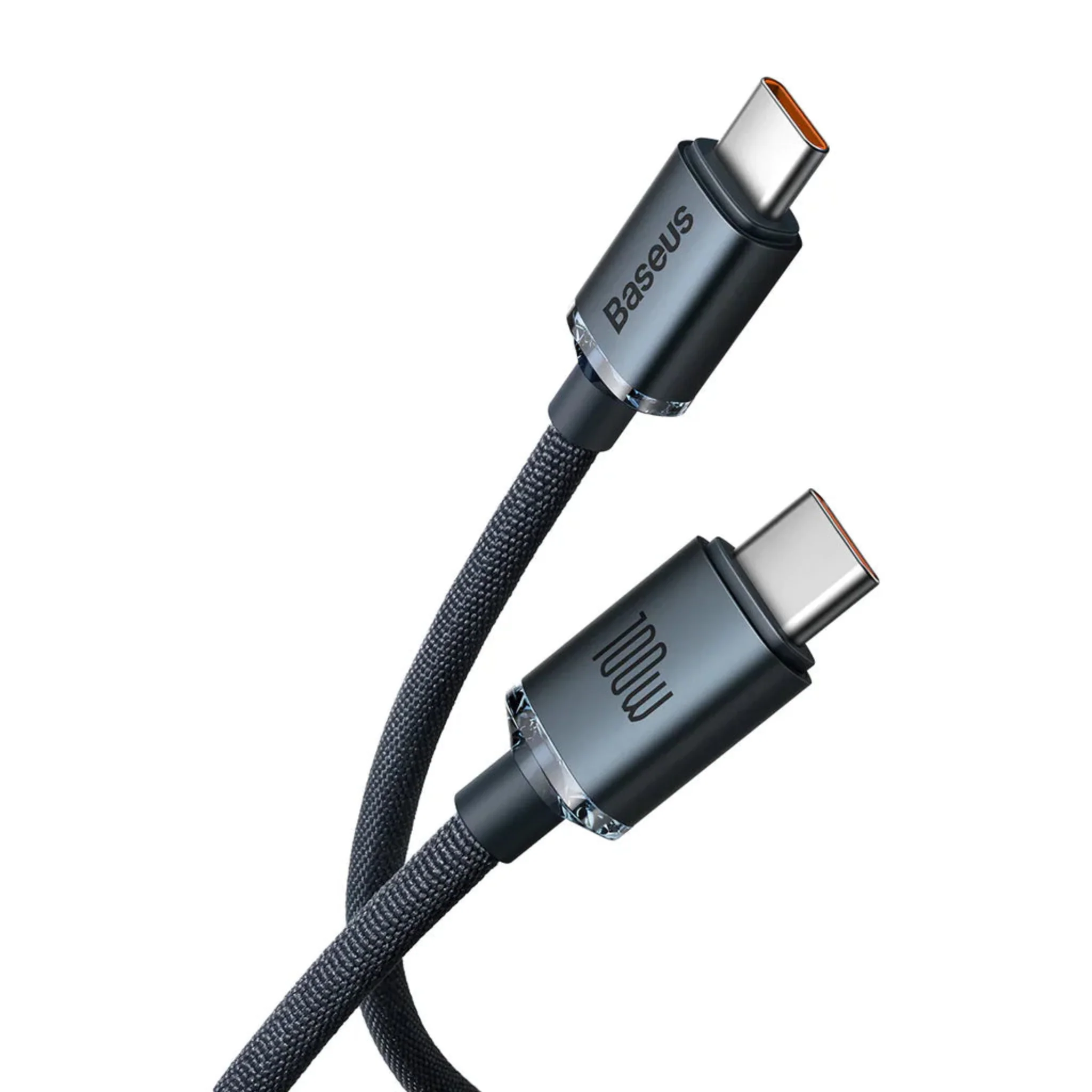 Baseus Crystal Shine Series 100W Type-C to Type-C Fast Charging Data Cable - 2M Black
