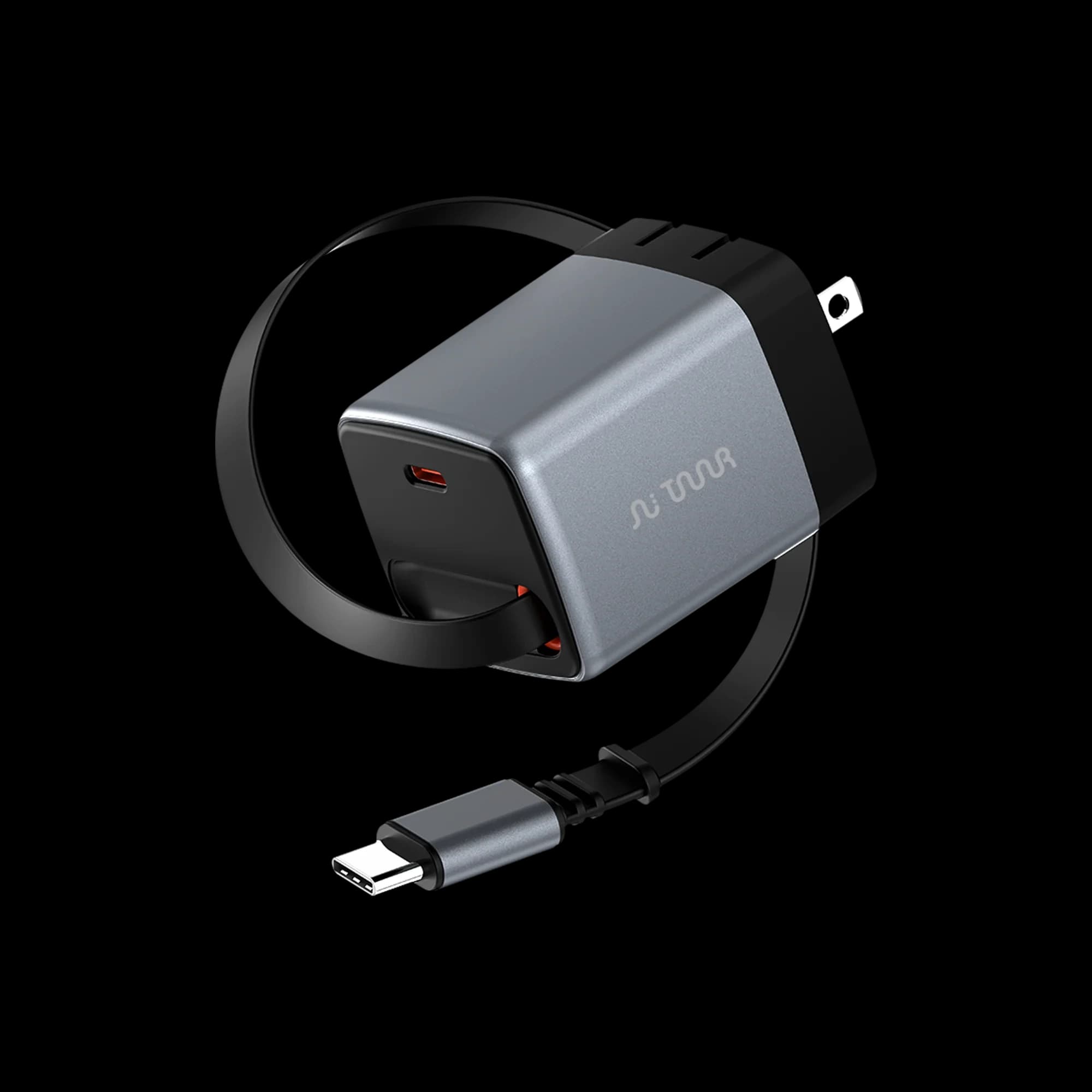 Taar OMI 45W PD Fast Charger with Retractable USB-C Cable