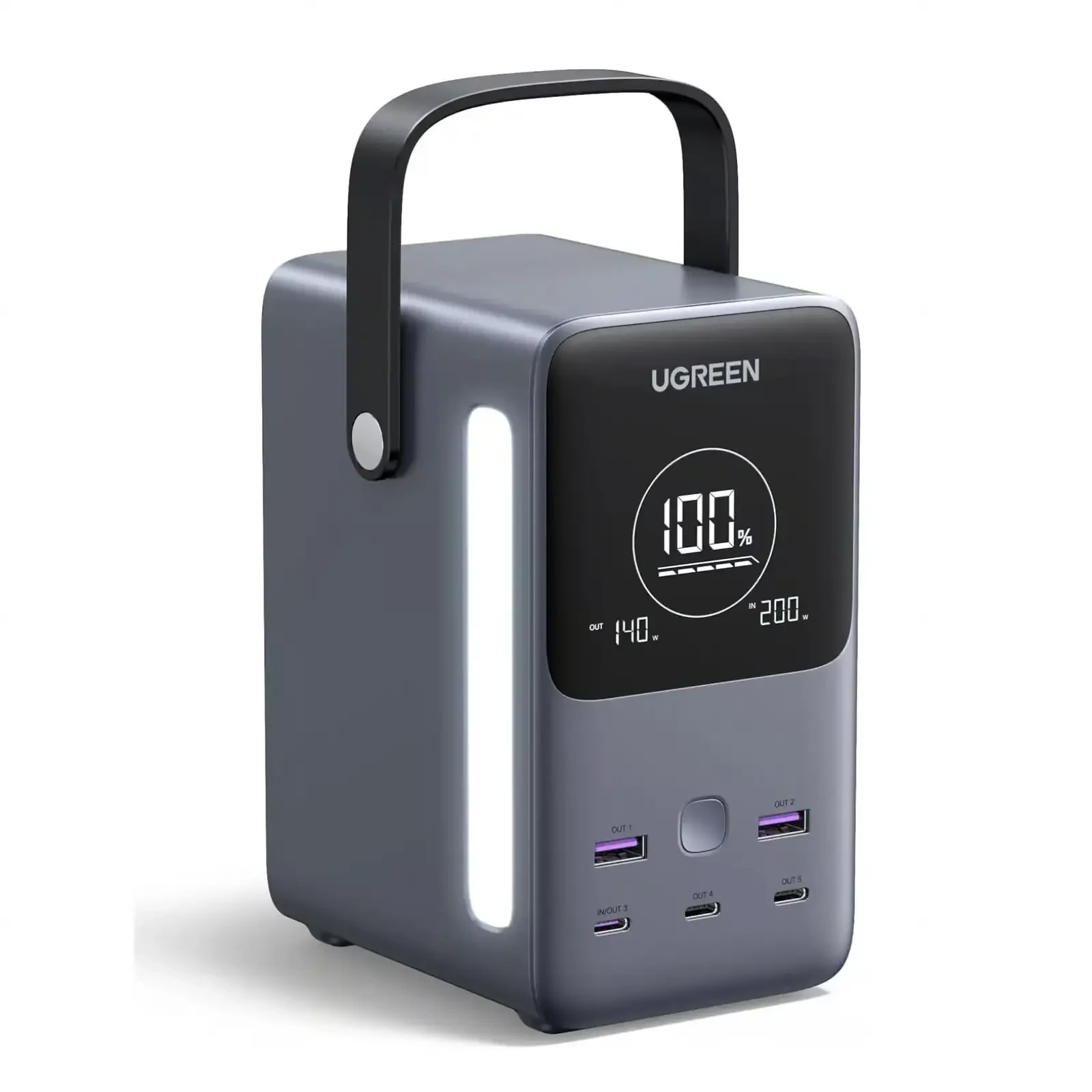UGREEN Portable Charger 48000mAh 300W Power Bank 5 Ports – 25286