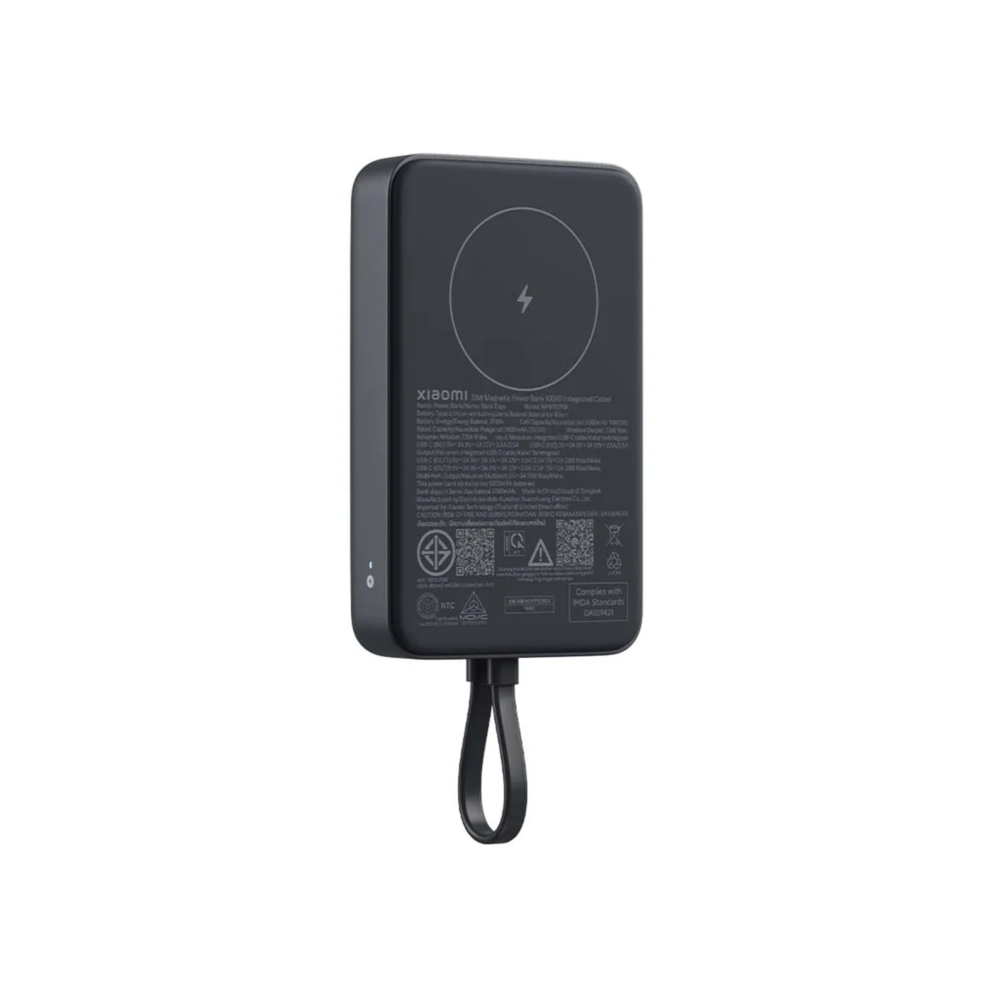 Xiaomi 33W Magnetic Power Bank with Integrated Cable - 10000mAh